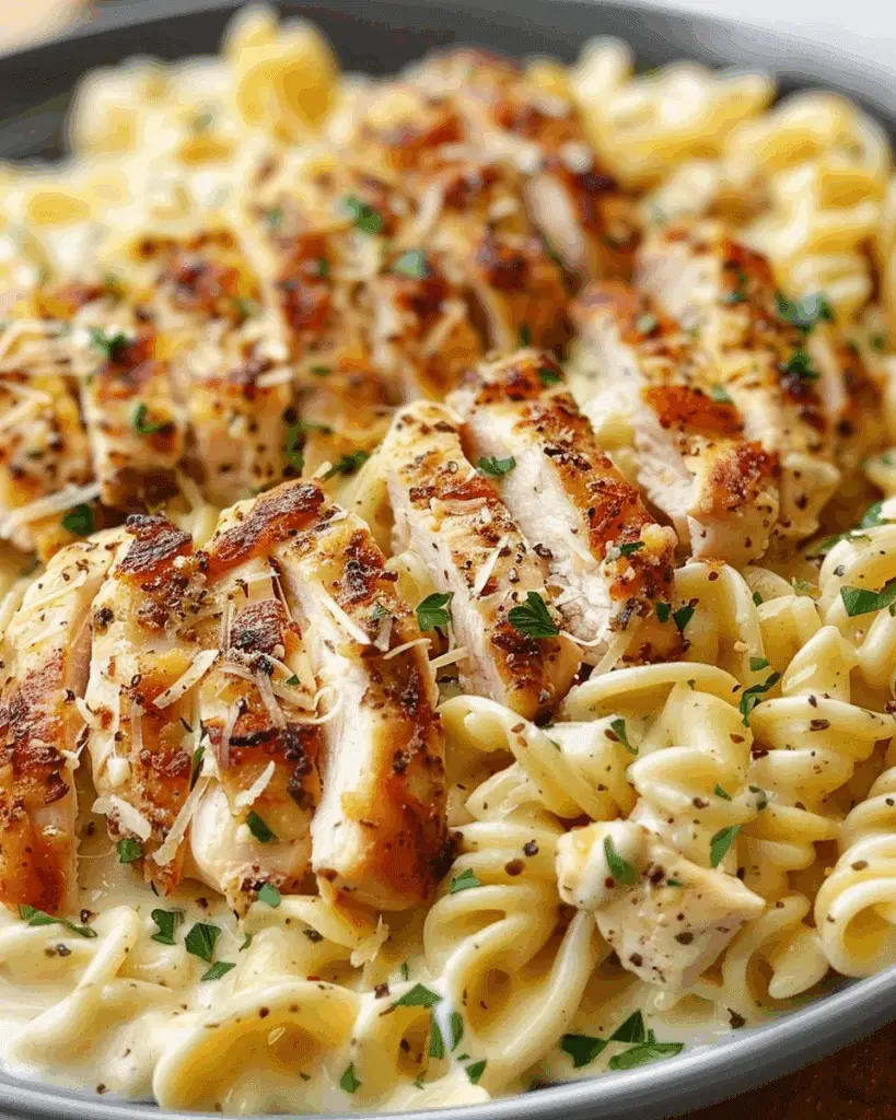 Creamy Garlic-Parmesan Chicken Pasta