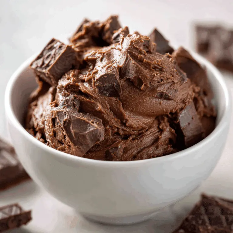 Edible Brownie Batter (No Bake)