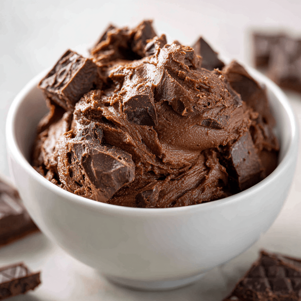 Edible Brownie Batter (No Bake)
