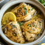 Slow Cooker Lemon Garlic Chicken
