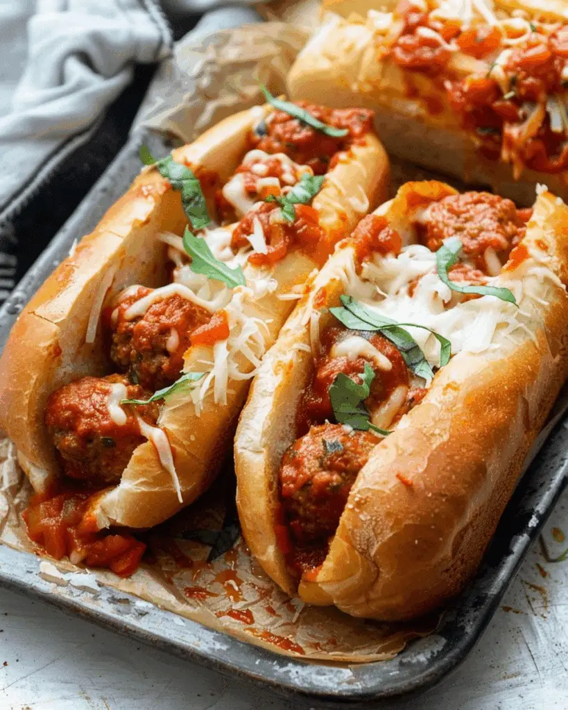 Classic Meatball Sub Sandwich