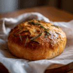 No-Knead Roasted Garlic and Rosemary Bread