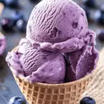 No-Churn Blueberry Ice Cream