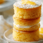 Mini Vanilla Sponge Cakes with Jam and Cream