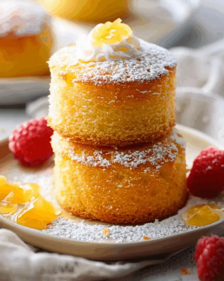 Mini Vanilla Sponge Cakes with Jam and Cream