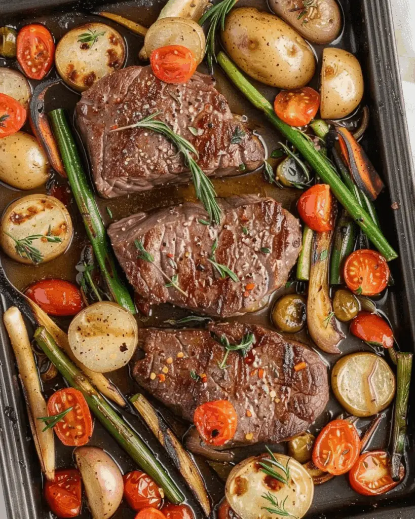 Sheet Pan Steak and Vegetables