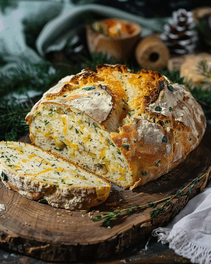 Cheddar Herb Soda Bread