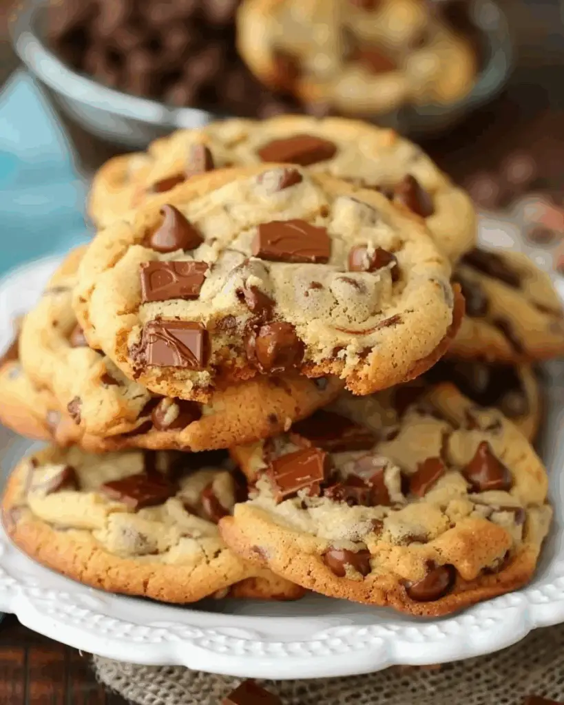 Chocolate Chip Turtle Pudding Cookies