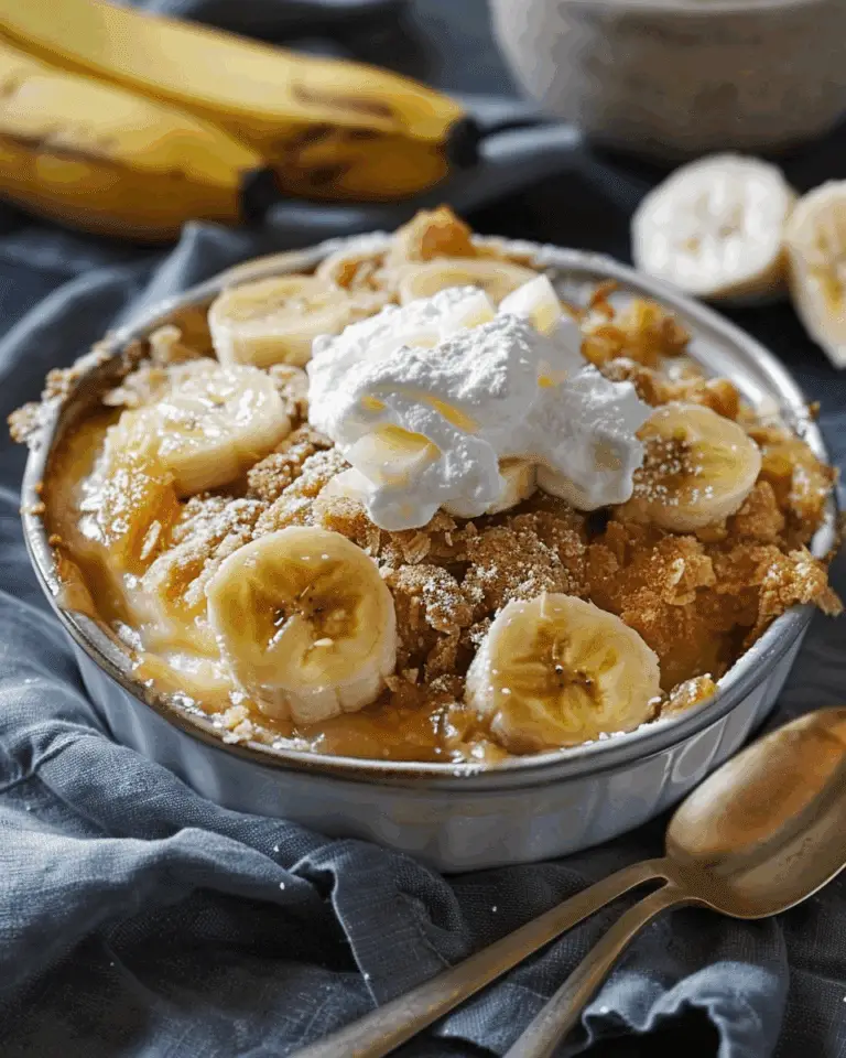 Southern Banana Streusel Cobbler