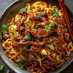 Sticky Beef Noodles