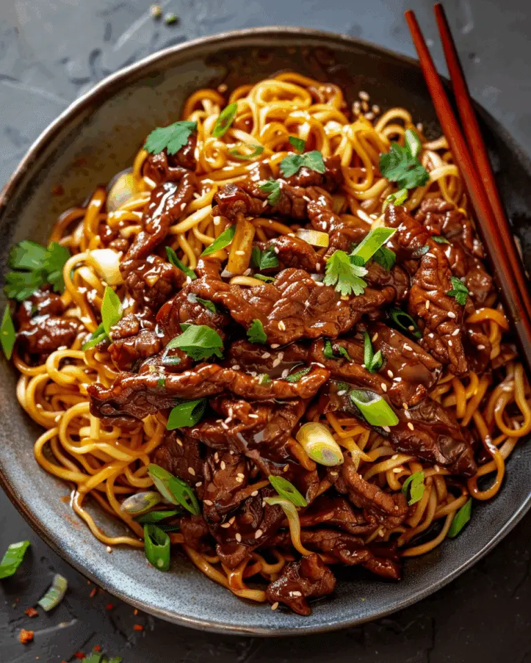 Sticky Beef Noodles