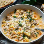 Creamy Sausage and Parmesan Pasta Soup