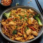 Garlic Chicken Lo Mein Stir-Fry