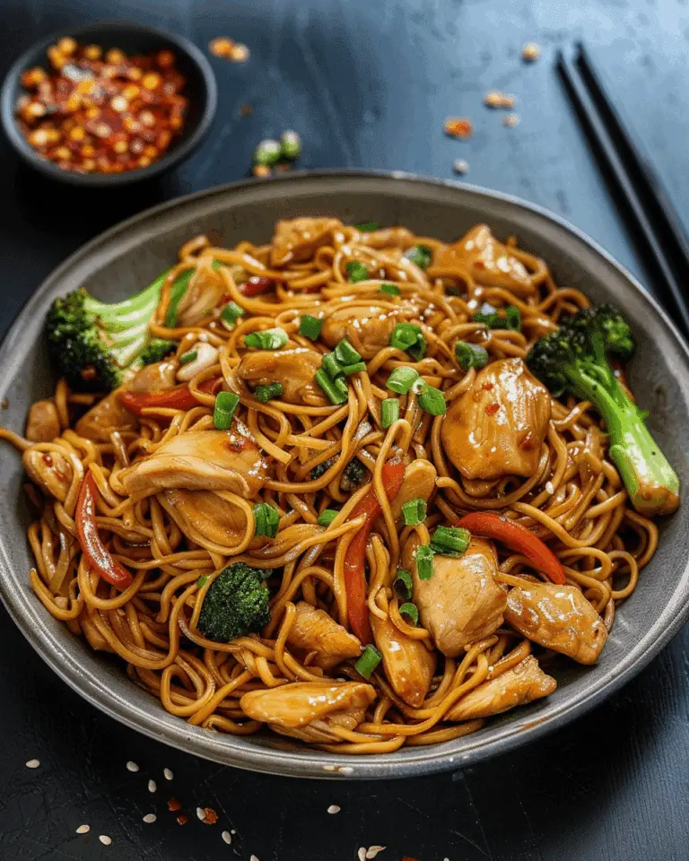 Garlic Chicken Lo Mein Stir-Fry