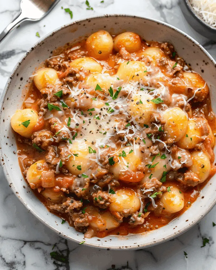 Ground Beef Gnocchi