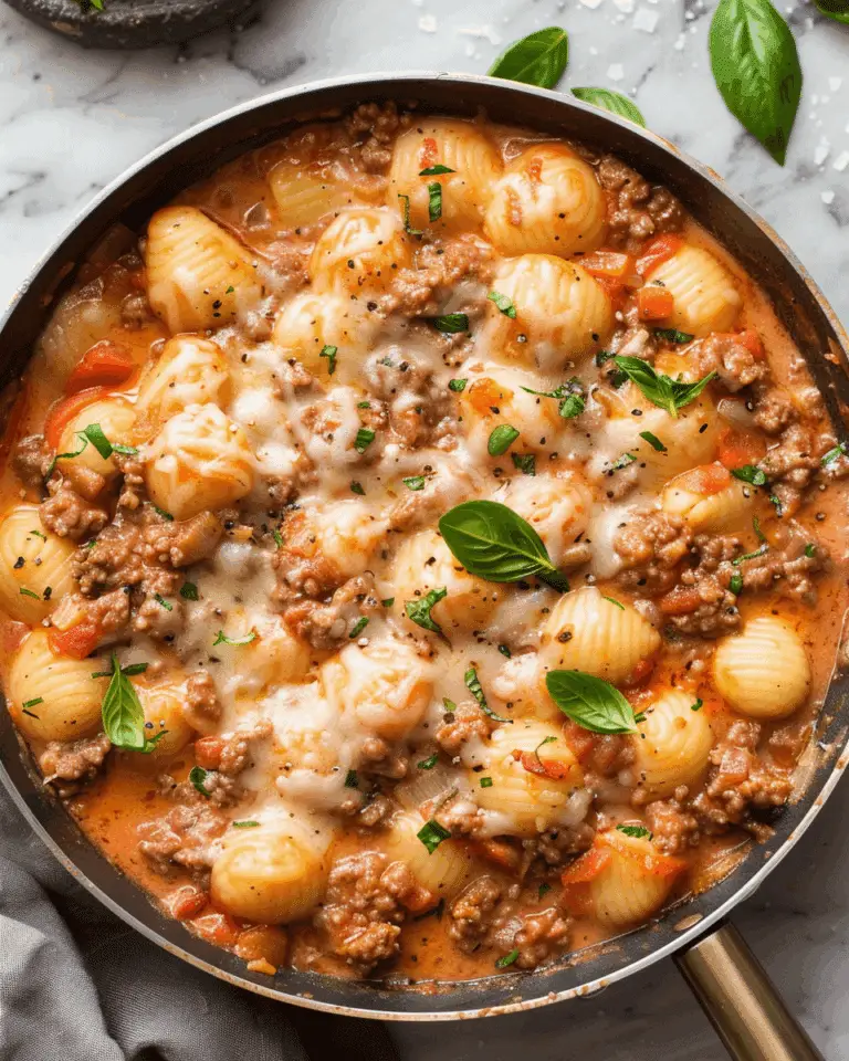 Ground Beef Gnocchi