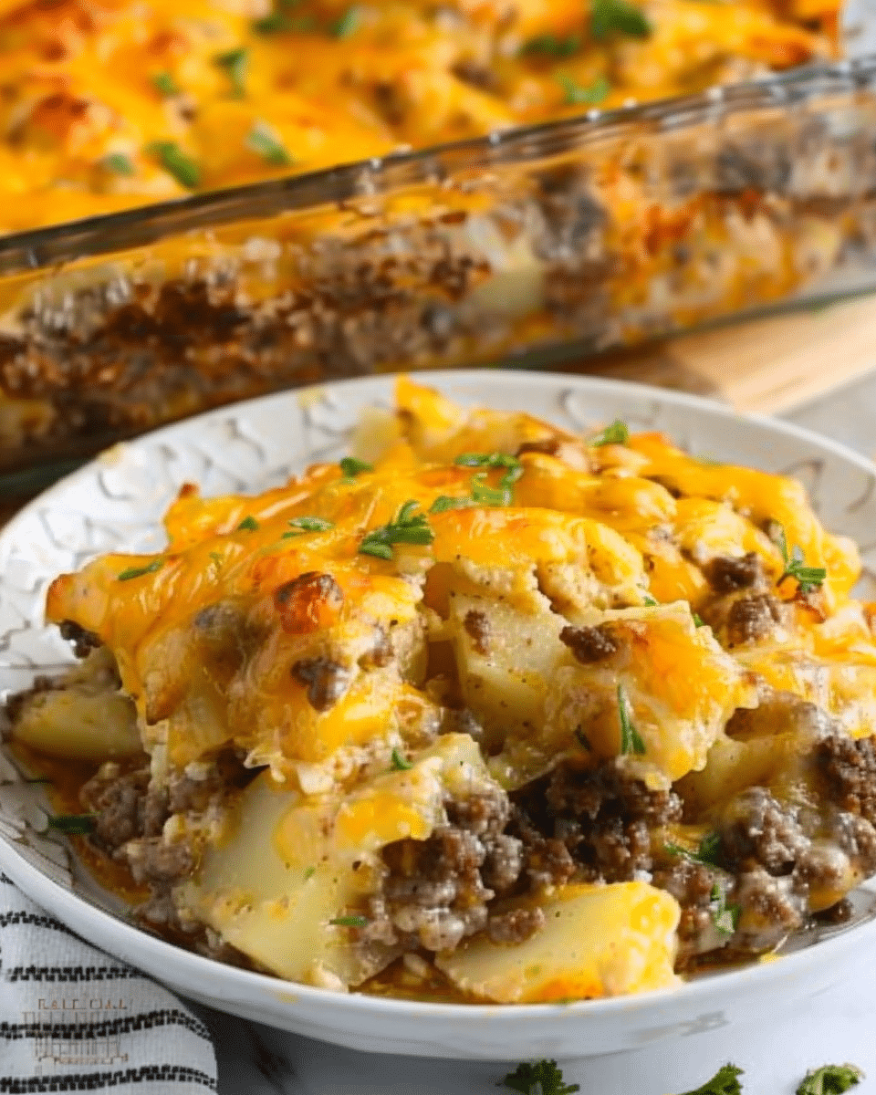 Hamburger and Potato Casserole