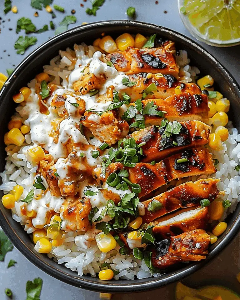 Mexican Street Corn Chicken Bowl