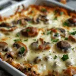 Creamy Ground Beef and Mushroom Casserole