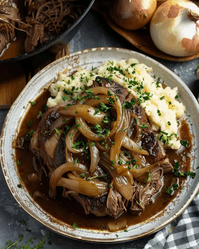 Savory French Onion Pot Roast Recipe