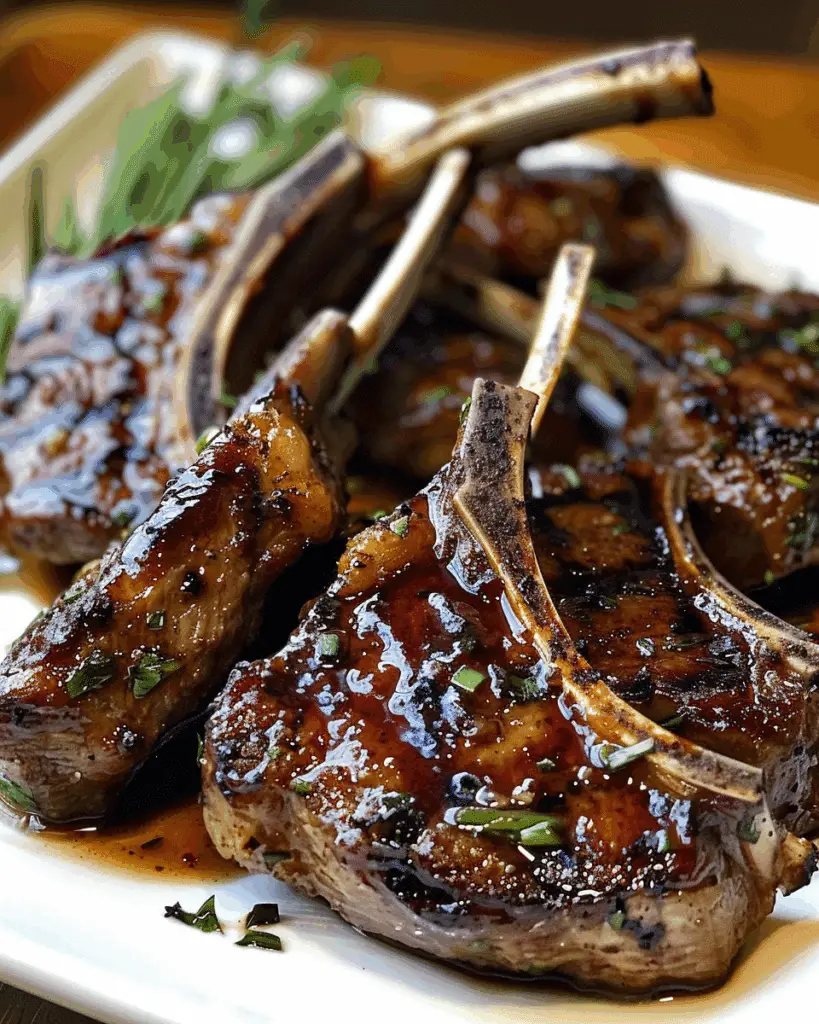 Honey Garlic Glazed Lamb Chops – Sweet & Savory Perfection