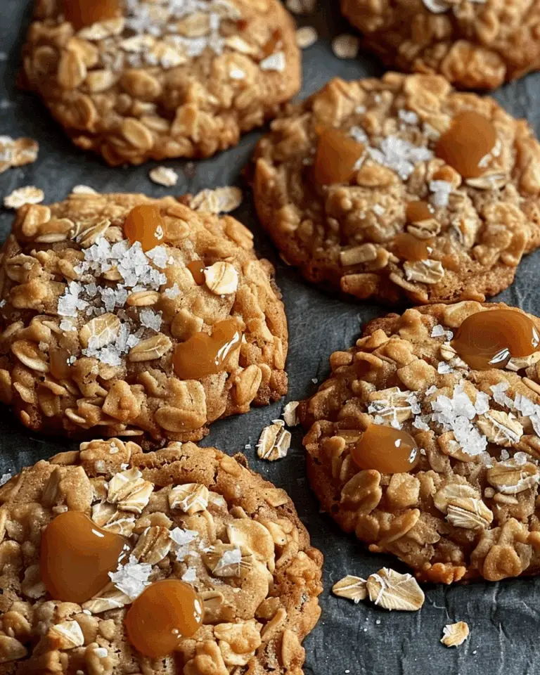 Salted Caramel Oatmeal Cookies