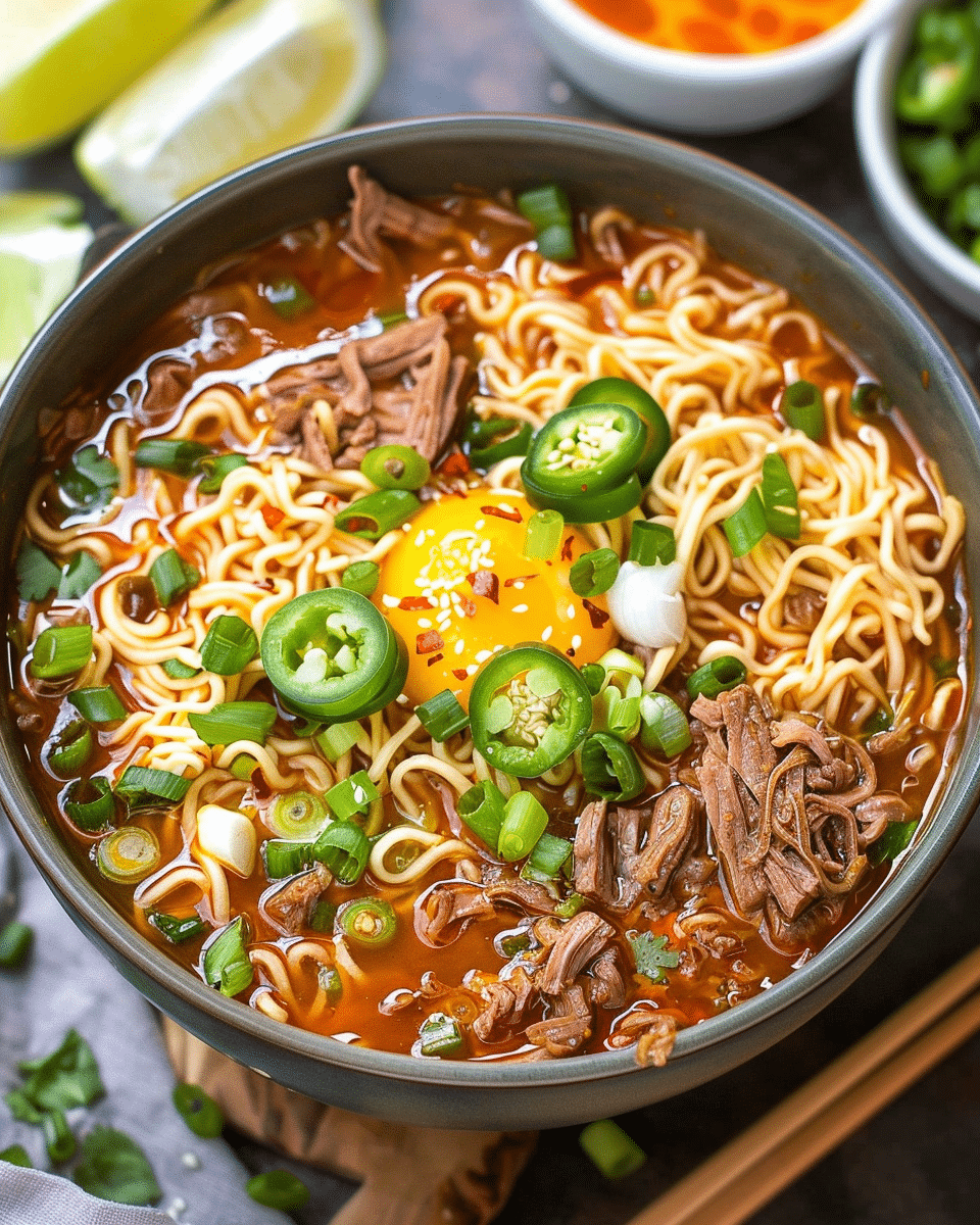 Slow Cooker Birria Ramen