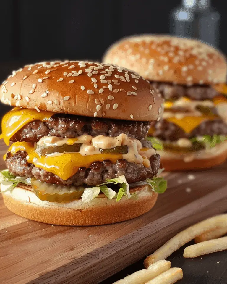 Mini Big Mac Cheeseburgers