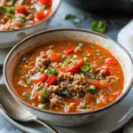 One-Pot Stuffed Pepper Soup (Culver’s Copycat)
