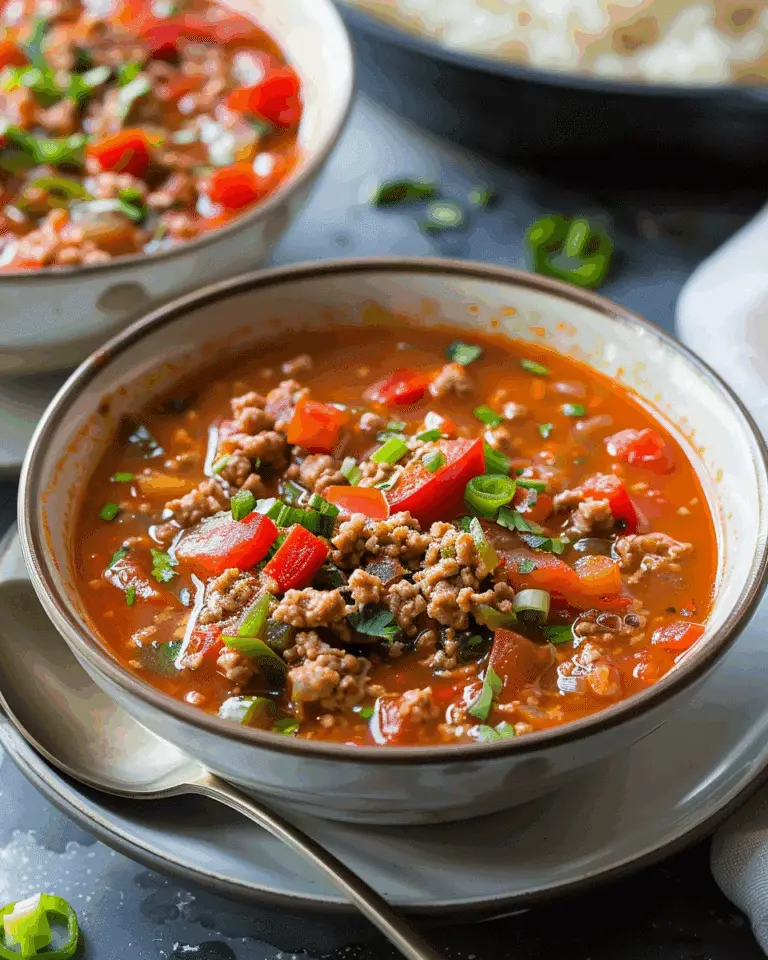 One-Pot Stuffed Pepper Soup (Culver’s Copycat)