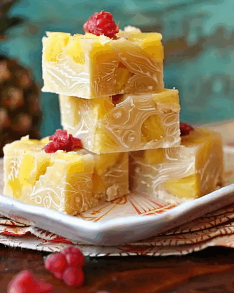 Pineapple Upside-Down Fudge