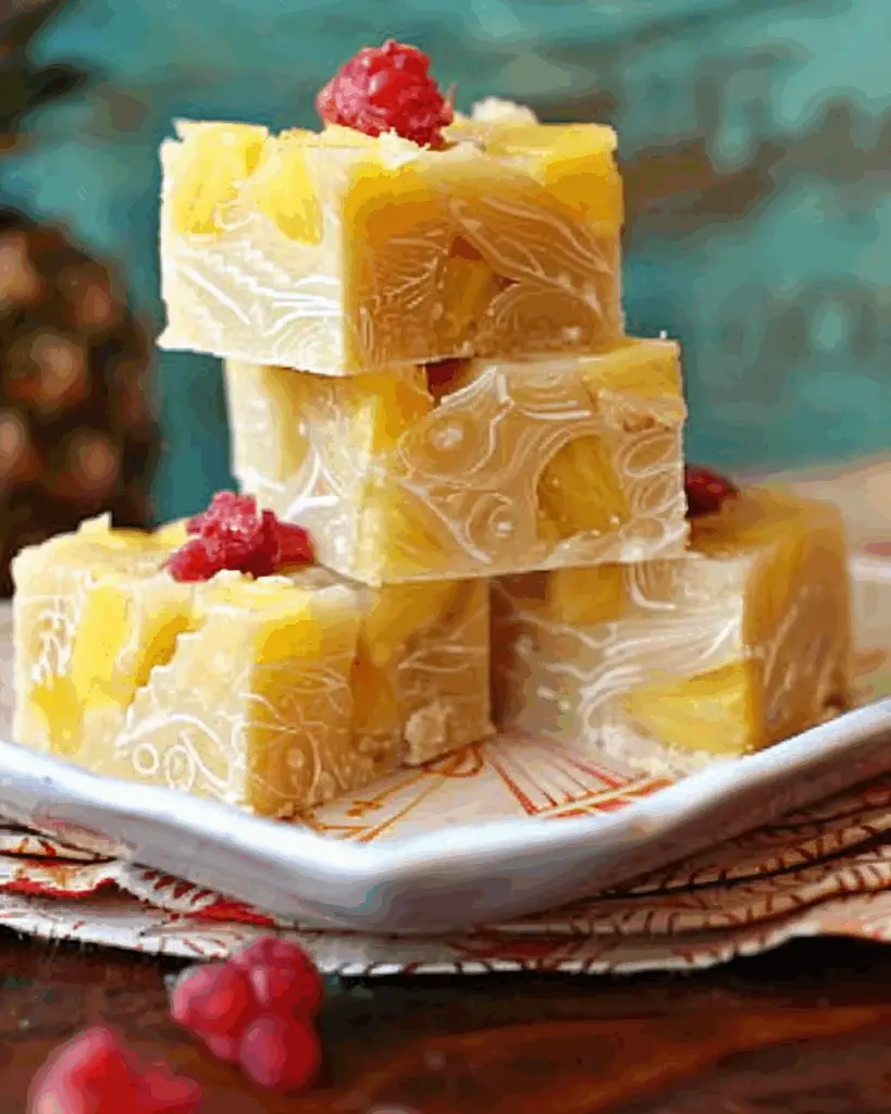 Pineapple Upside-Down Fudge