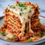 Hearty Slow Cooker Lasagna with Ricotta and Mozzarella Recipe