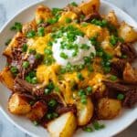 Crockpot Loaded Steak and Potato Bake Recipe
