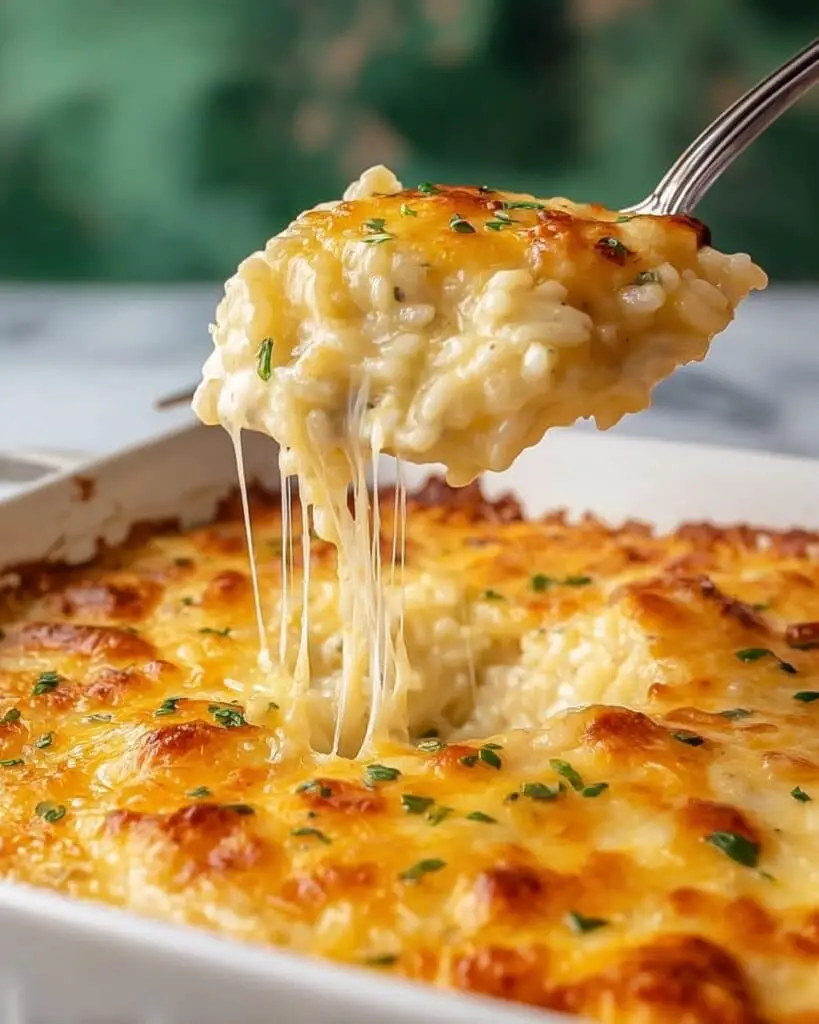 Creamy Chicken and Rice Casserole with Italian Herbs and Colby Jack Cheese Recipe