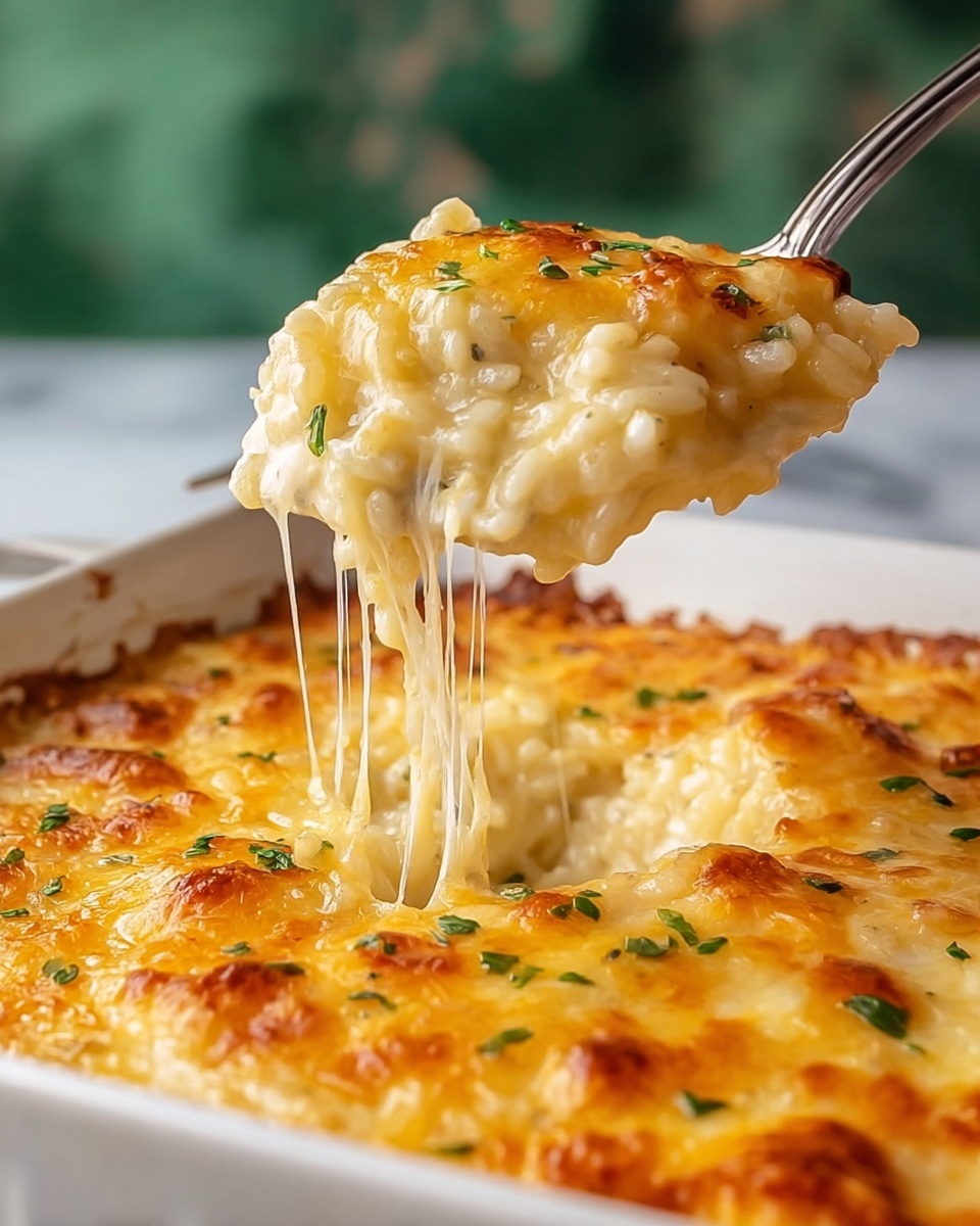 Creamy Chicken and Rice Casserole with Italian Herbs and Colby Jack Cheese Recipe