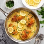 Crispy Parmesan Lemon Chicken in Garlic Butter Sauce Recipe