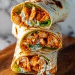 Crispy Air Fryer Chicken & Mozzarella Wraps Recipe