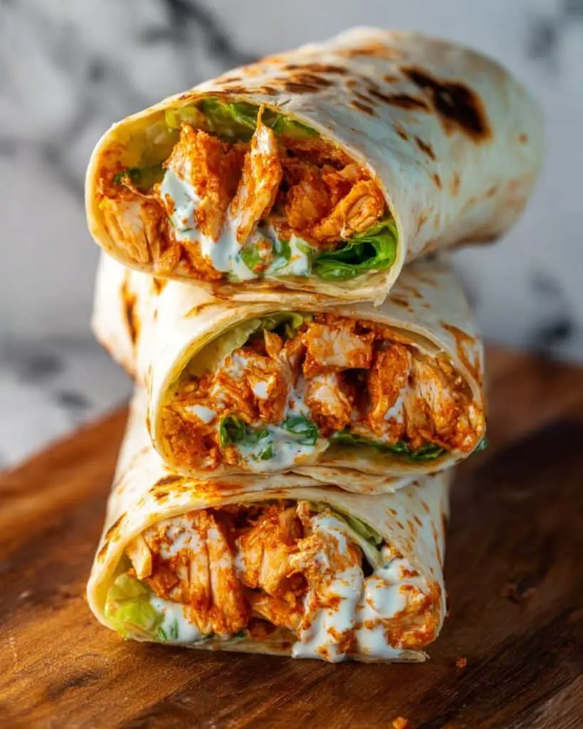 Crispy Air Fryer Chicken & Mozzarella Wraps Recipe