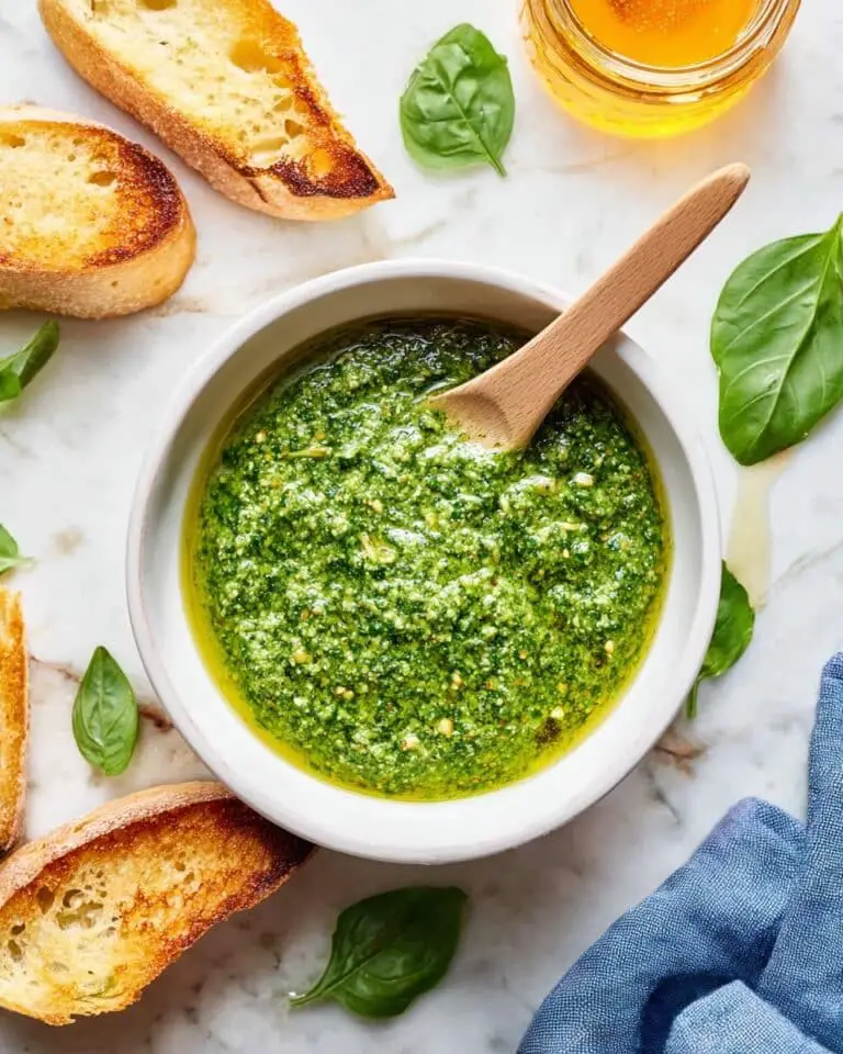 Classic Basil Pesto Sauce Recipe