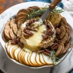 Baked Brie with Pears and Fig Jam Recipe