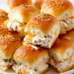 Creamy Chicken Ranch Sandwiches with Cheesy Hawaiian Rolls