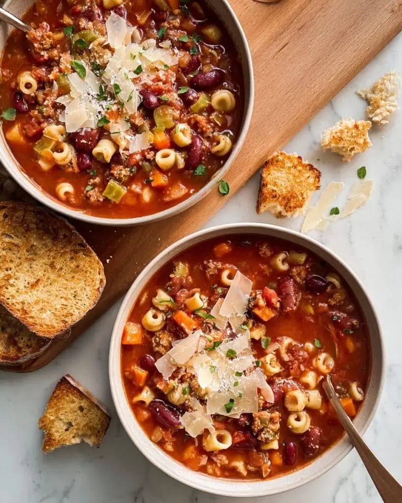 Slow Cooker Olive Garden Pasta e Fagioli Recipe