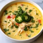 Spicy Jalapeño Popper Soup with Grilled Cheese Dippers Recipe 6 Spicy Jalapeño Popper Soup with Grilled Cheese Dippers Recipe