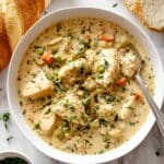 One Pot Chicken Dumpling Soup with Refrigerated Biscuits Recipe