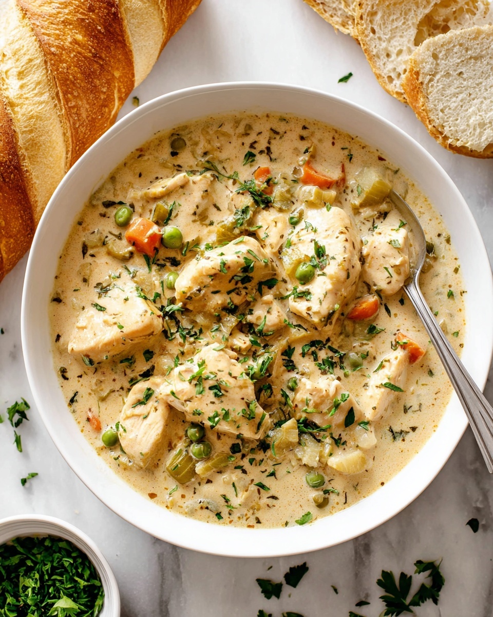 One Pot Chicken Dumpling Soup with Refrigerated Biscuits Recipe