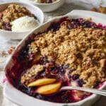 Pear Blueberry Crisp with Oat Pecan Topping Recipe