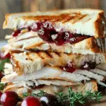 Applewood Smoked Turkey Melt with Cranberry Glaze