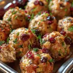Cranberry Turkey Stuffing Balls
