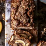 Cinnamon Swirl Banana Bread with Crunchy Topping